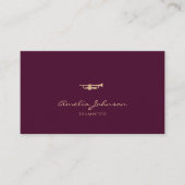 トランペットプロフェッショナルブラス先生ブルゴーニュ 名刺 (正面)