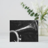 トランペットベル白黒 ポストカード (スタンド正面)