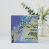 トランペットボーイこうもりバー(ユダヤ教の)バル・ミツバー招待状 招待状 (スタンド正面)