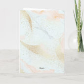 トランペットミュージカル楽器パーソナライズされた誕生日 カード (裏面)