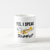 トランペットミュージカル楽器 | Trumpetバンドギフト コーヒーマグカップ (中央)