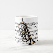 トランペットミュージカル12 B コーヒーマグカップ (中央)