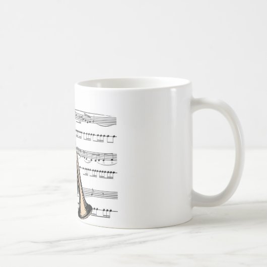 トランペットミュージカル12 B コーヒーマグカップ (右)