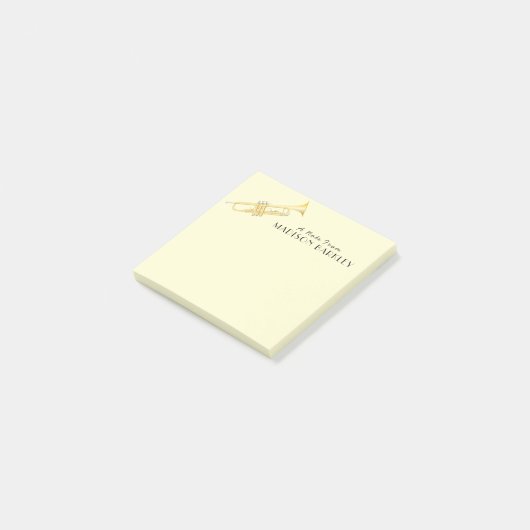 トランペットミュージシャンバンド先生ポストイットノート ポストイット (アングル)