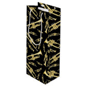 トランペットミュージシャンバンド先生ワイン抱き枕 ワインギフトバッグ (正面アングル)