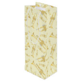 トランペットミュージシャンバンド先生 ワインギフトバッグ (裏面アングル)