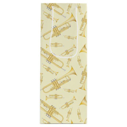 トランペットミュージシャンバンド先生 ワインギフトバッグ (正面)