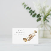 トランペットミュージシャン音楽先生 名刺 (スタンド正面)