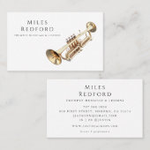 トランペットミュージシャン音楽先生 名刺 (正面/裏面)