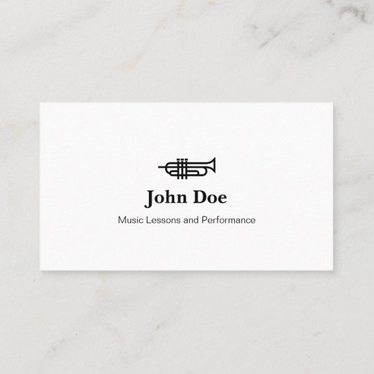 トランペットロゴ-名刺 名刺 (裏面)