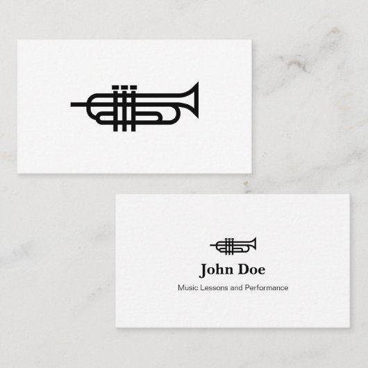 トランペットロゴ-名刺 名刺 (正面/裏面)