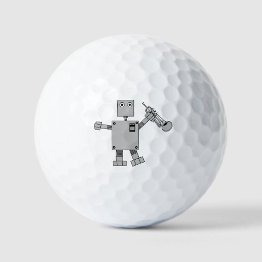 トランペットロボット ゴルフボール (正面)