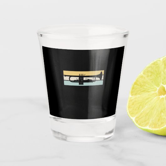 トランペットヴィンテージ ショットグラス (正面)