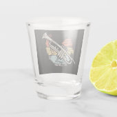 トランペットヴィンテージ ショットグラス (裏面)