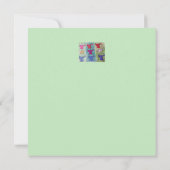 トランペット付きエンジェルズフラットクリスマスカード カード (裏面)