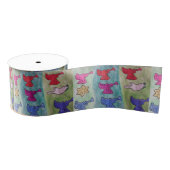 トランペット付きクリスマスエンジェル グログランリボン (リール)