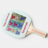 トランペット付きクリスマスエンジェル 卓球ラケット (横)