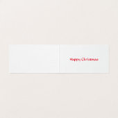 トランペット付き天使クリスマスカード (内部フラット)