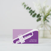 トランペット先生ミュージシャン音楽楽器スタジオ 名刺 (スタンド正面)