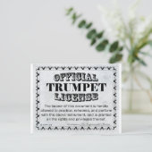 トランペット免許 ポストカード (スタンド正面)