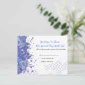 トランペット及びピアノ音楽的なバーのバルミツワーの応答 出欠カード (スタンド正面)