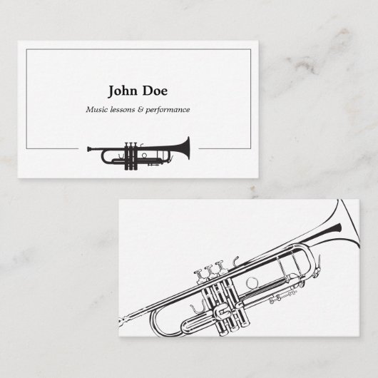 トランペット名刺 名刺 (正面/裏面)