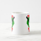 トランペット奏者が野球を愛する コーヒーマグカップ (中央)