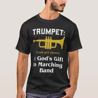 トランペット奏者のためのマーチングバンドのトランペットギフト Tシャツ