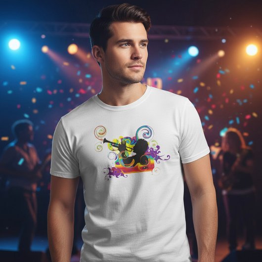 トランペット奏者のアート作品 Tシャツ