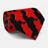 トランペット奏者のタイの赤 ネクタイ (ロール)