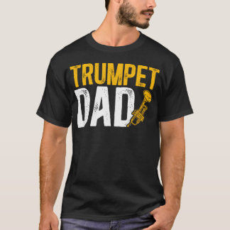 トランペット奏者のパパ トランペット Tシャツ