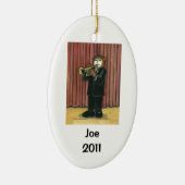 トランペット奏者のパーソナライズなオーナメント セラミックオーナメント (右)