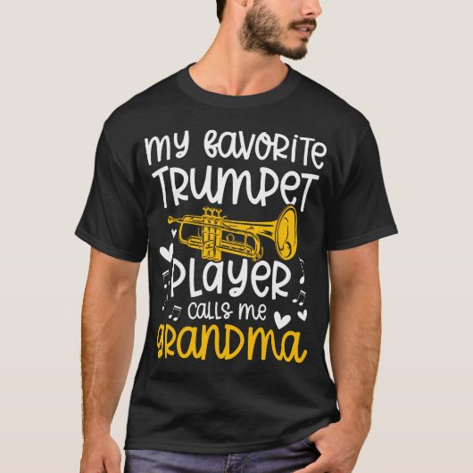 トランペット奏者の自慢の祖母 Tシャツ (正面)