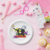 トランペット奏者の芸術作品 ペーパープレート (パーティー)