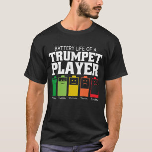 トランペット奏者の電池寿命 Tシャツ