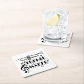 トランペット奏者の高音域メーカー スクエアペーパーコースター (インサイチュ)