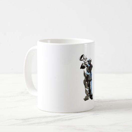 トランペット奏者 コーヒーマグカップ (正面左)