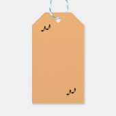 トランペット奏者 ハッピーバースデー ピンク ギフトタグ (裏面)