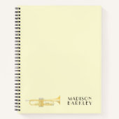 トランペット奏者 バンド教師 ノートブック (正面)