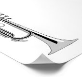 トランペット奏者 ポスター (角)