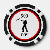 トランペット奏者 ポーカーチップ (裏面)