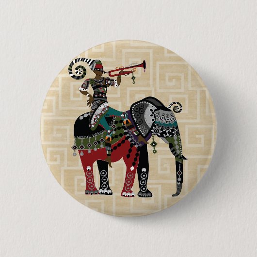 トランペット奏者 缶バッジ (正面)