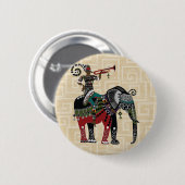 トランペット奏者 缶バッジ (正面&裏面)