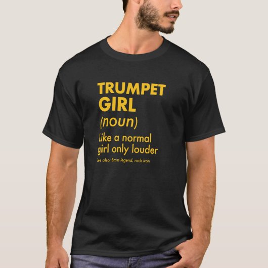 トランペット少女の定義 普通の女の子と一緒でしょ、ただ Tシャツ (正面)