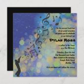 トランペット少年バーのミツバの招待状 招待状 (正面/裏面)