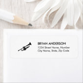 トランペット差出人住所ラベル ラベル (インサイチュ)