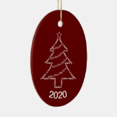 トランペット文字クリスマス セラミックオーナメント (右)