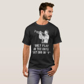 トランペット日:私は遊最後の日のトランペットのみ Tシャツ (正面フル)