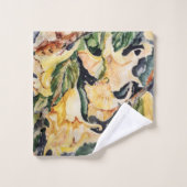 トランペット模様 バスタオルセット (ウォッシュタオル)