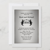 トランペット氏とトランペット氏はシルバー白黒を育てる 招待状 (正面)